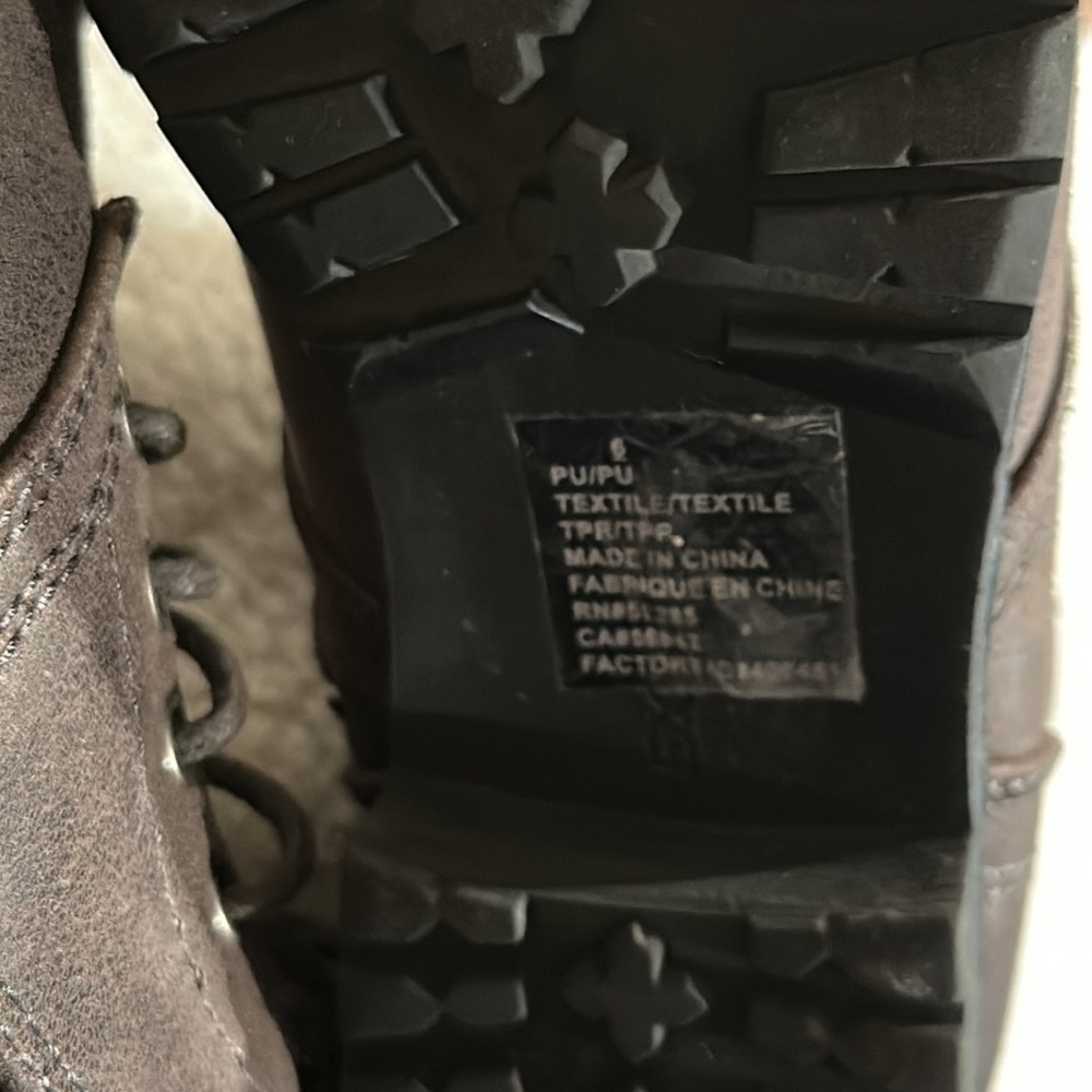 EXPRESS | Brown Lace Up Booties | 6 - Picture 6 of 7